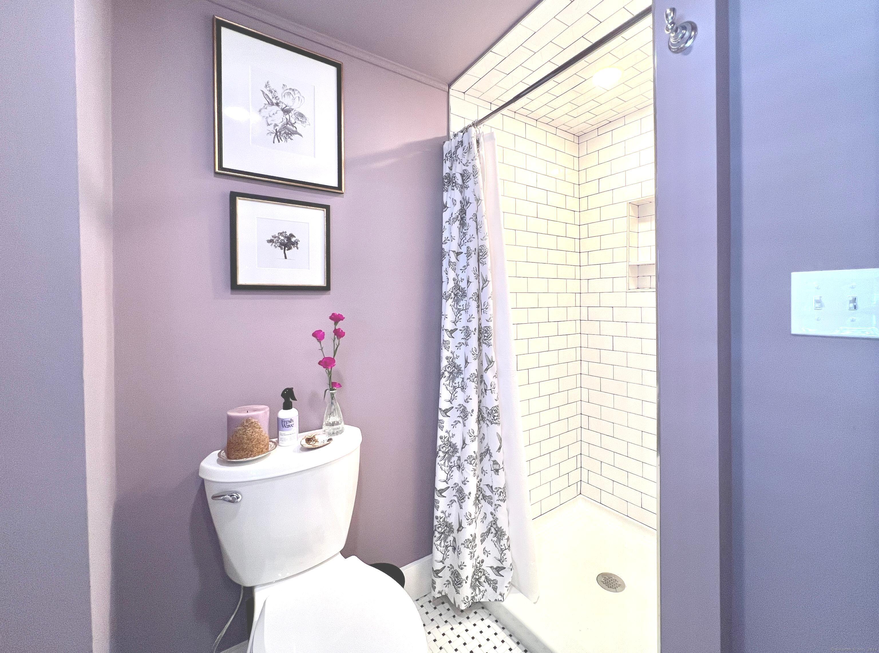 301 Haviland Road Stamford, CT 06903 - Photo 14 of 34 a bathroom with a toilet sink and mirror