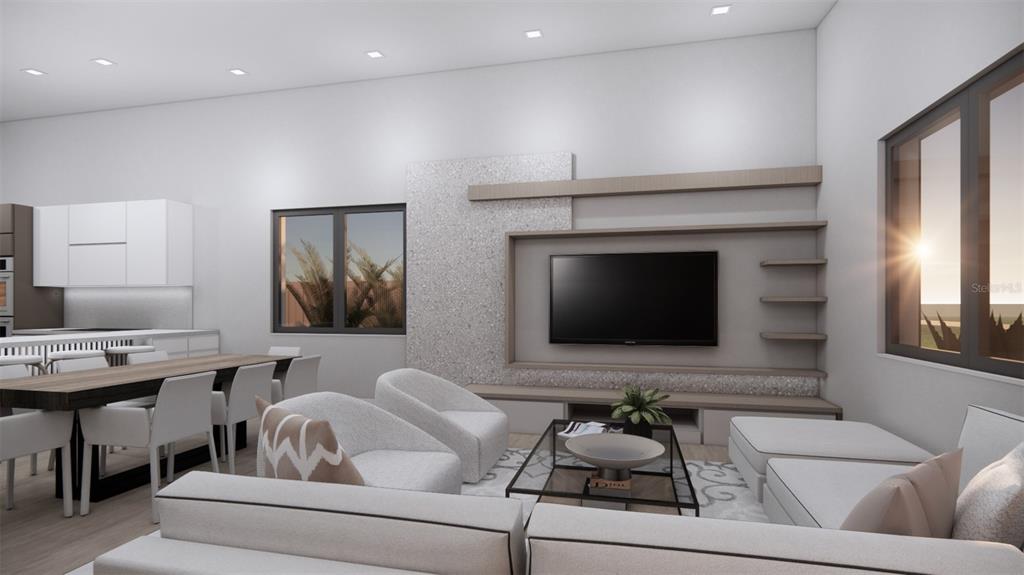 2344 Bay Street Sarasota, FL 34237 - Photo 4 of 23 a living room with furniture and a flat screen tv