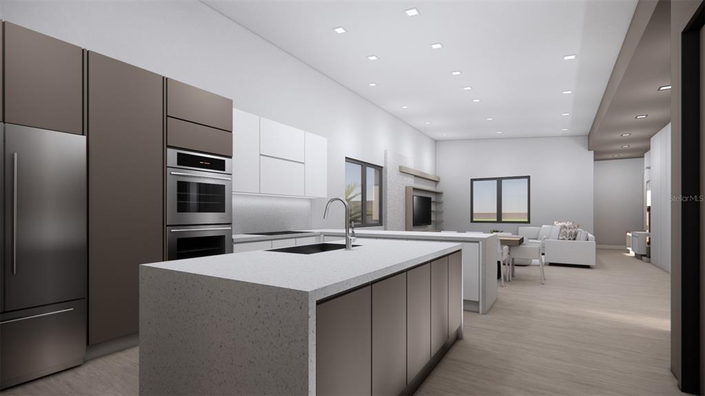 2344 Bay Street Sarasota, FL 34237 - Photo 6 of 23 a kitchen that has a lot of cabinets a sink and appliances