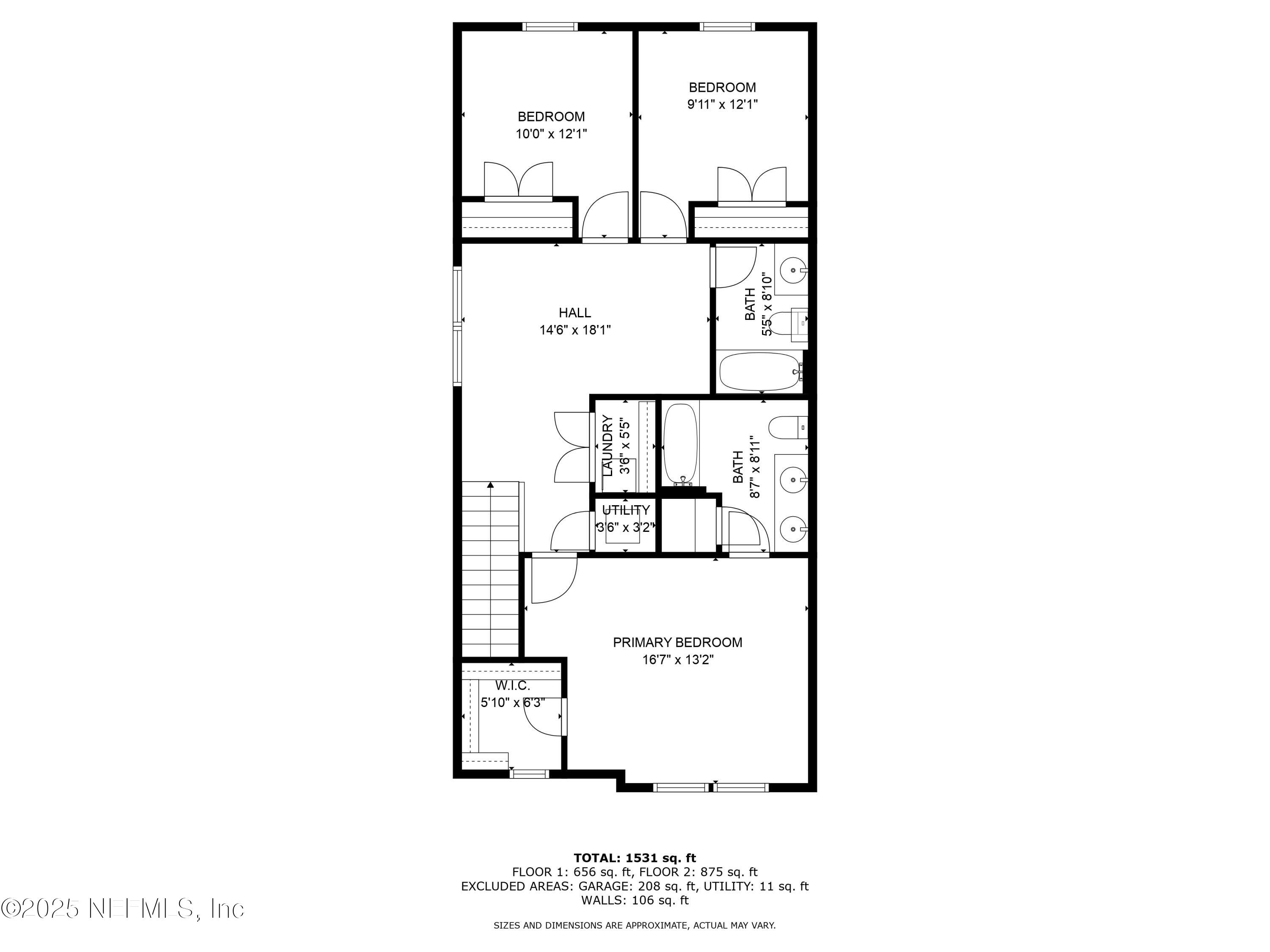 6700 Bowden Road, Unit 1401 Jacksonville, FL 32216 - Photo 53 of 54 Floor Plan 2nd Floor