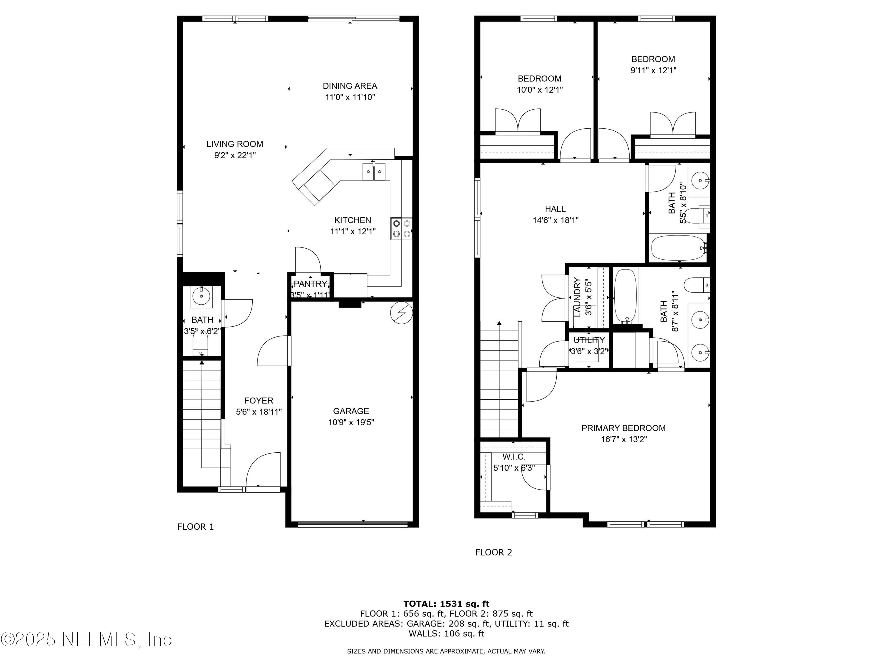 6700 Bowden Road, Unit 1401 Jacksonville, FL 32216 - Photo 54 of 54 Combined Floor Plan