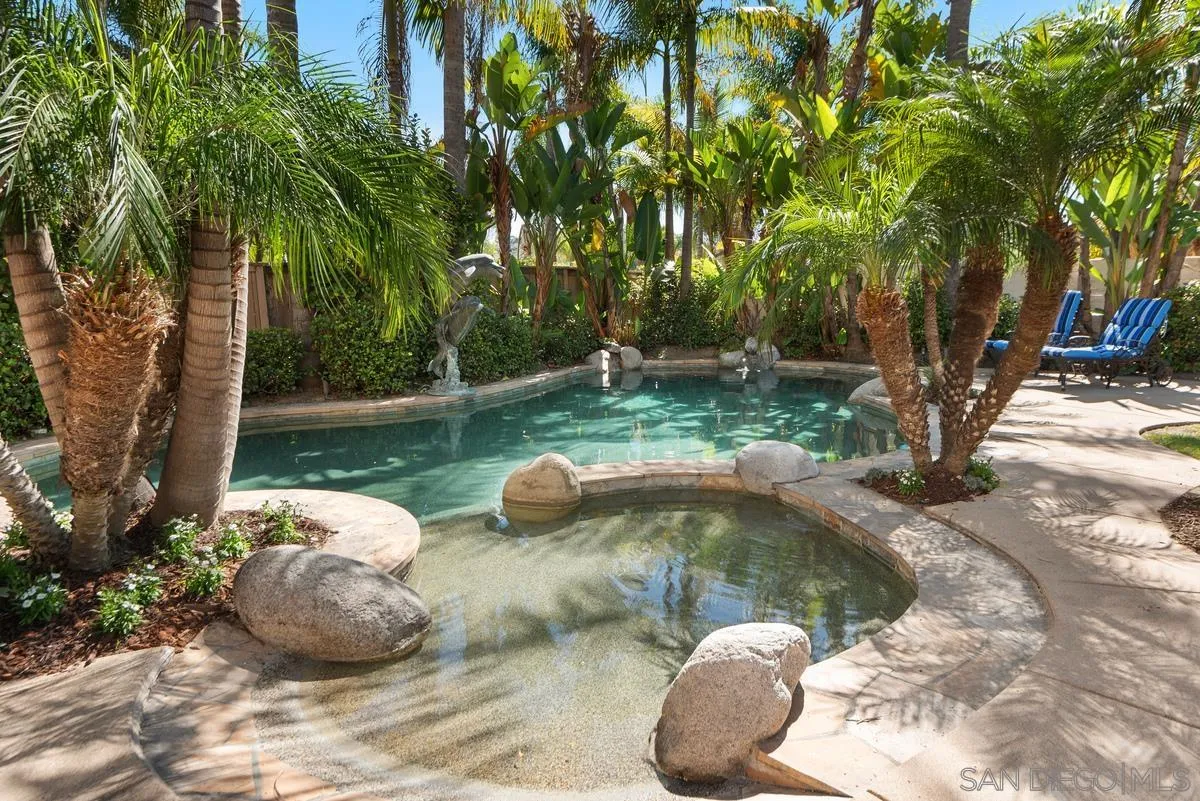 4889 Riding Ridge Road San Diego, CA 92130 - Photo 2 of 34 a view of a lake with a large trees