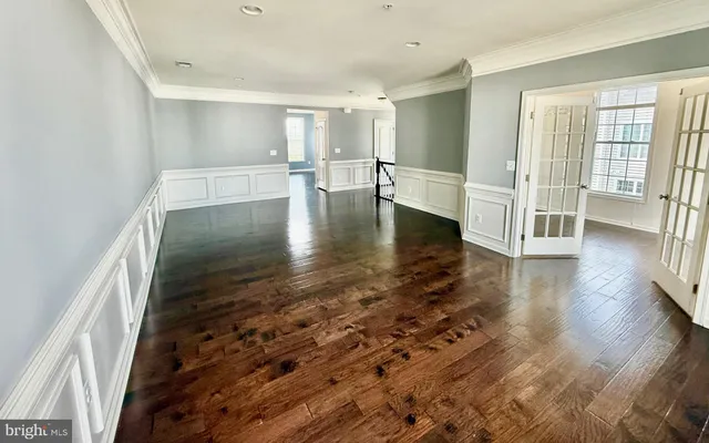 wooden floor in a room