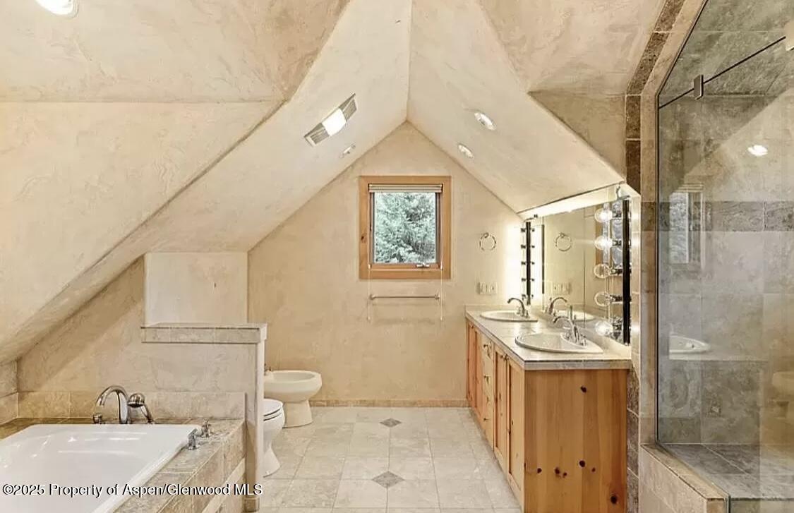 60 River Cove Basalt, CO 81621 - Photo 13 of 17 a bathroom with a sink a toilet and shower