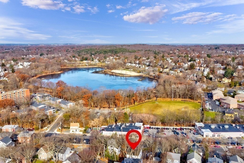 6 Dundee Road, Unit 6 Arlington, MA 02476 - Photo 25 of 29 an aerial view of residential building and lake view