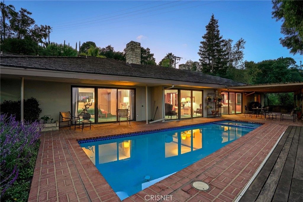 3620 Wrightwood Drive Studio City, CA 91604 - Photo 2 of 39 swimming pool view with sitting space and garden view
