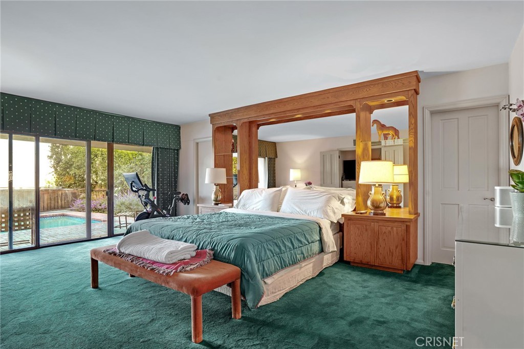 3620 Wrightwood Drive Studio City, CA 91604 - Photo 26 of 39 a living room with a bed furniture and a large window