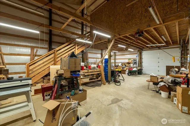 a view of a storage in a room