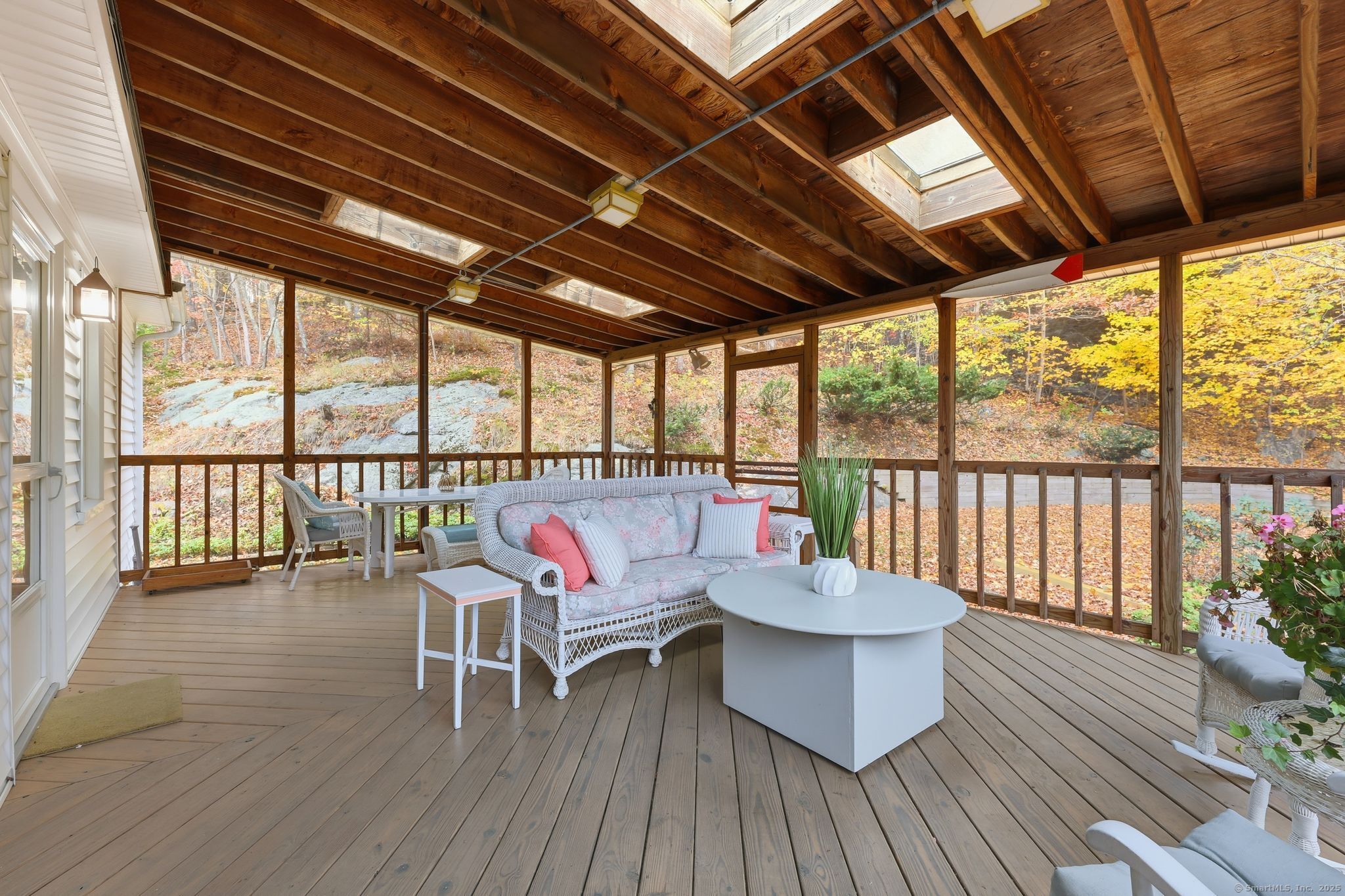 102 Lucas Park Road Norwich, CT 06360 - Photo 20 of 37 a balcony with wooden floor