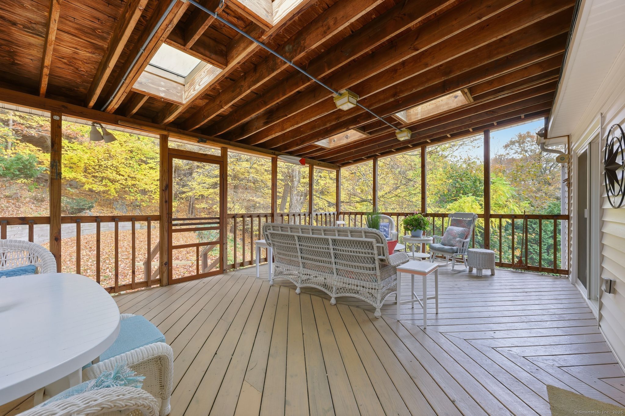 102 Lucas Park Road Norwich, CT 06360 - Photo 21 of 37 a balcony with wooden floor