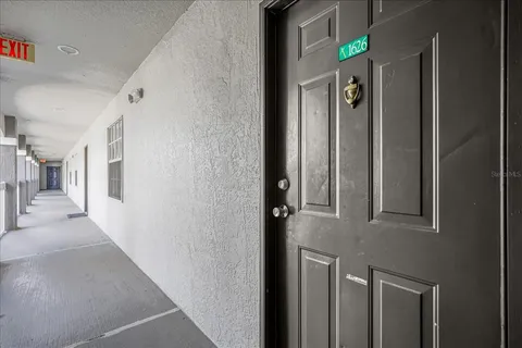 a view of a hallway with a elevator