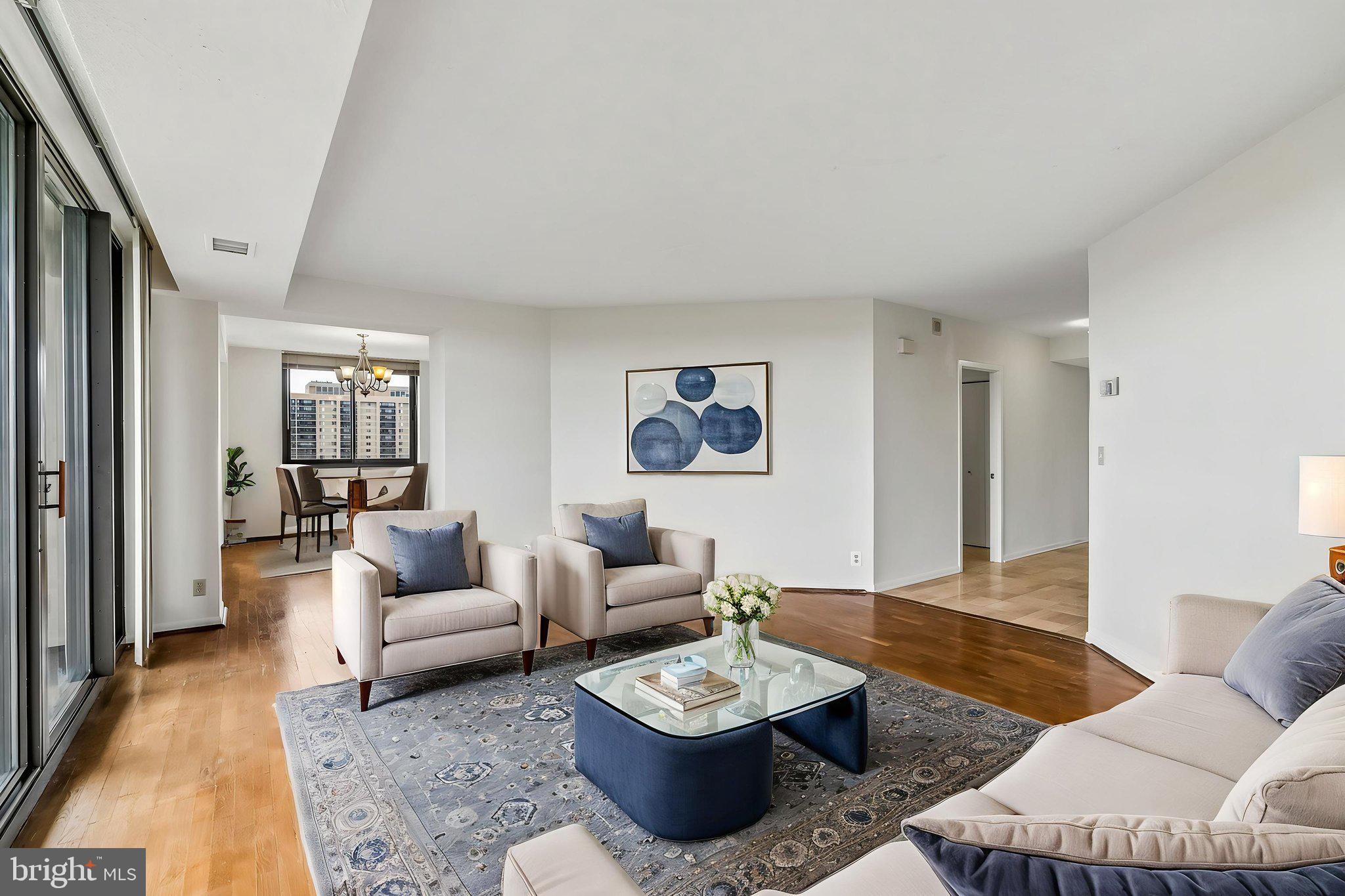 5505 Seminary Road, Unit 2015N Falls Church, VA 22041 - Photo 4 of 19 Virtually Staged Living Room