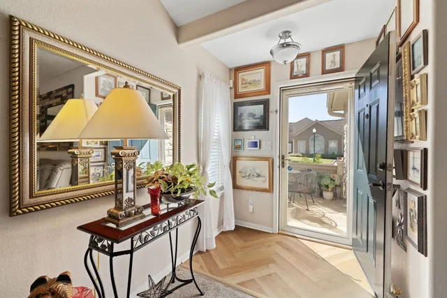 a room with furniture and window