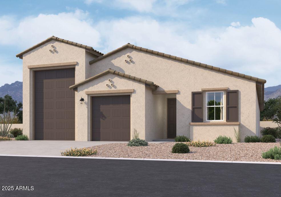 2639 Rustler Road San Tan Valley, AZ 85140 - Photo 1 of 29 a front view of a house with a yard