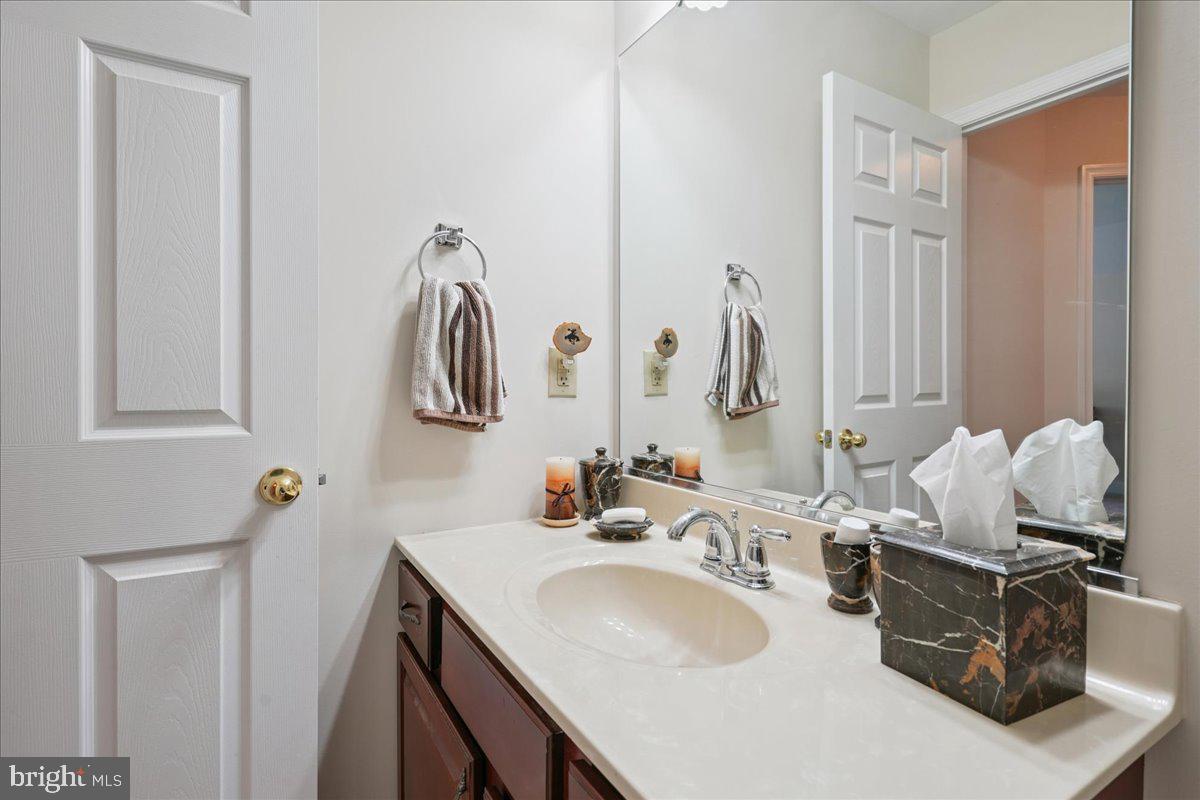 12195 Potomac View Road Newburg, MD 20664 - Photo 63 of 91 a bathroom with a double vanity sink and a mirror