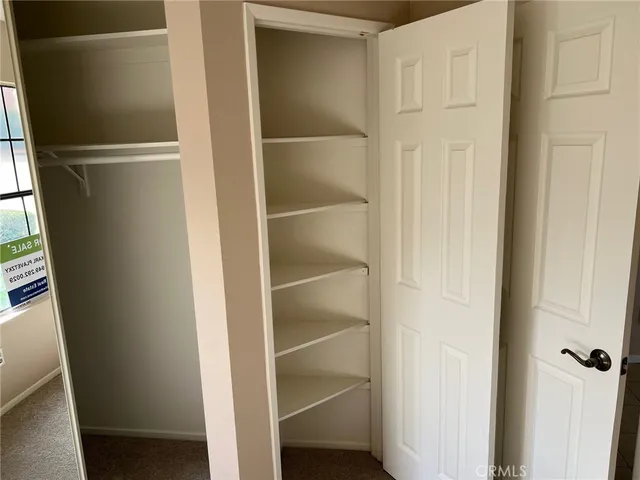 a view of closet area