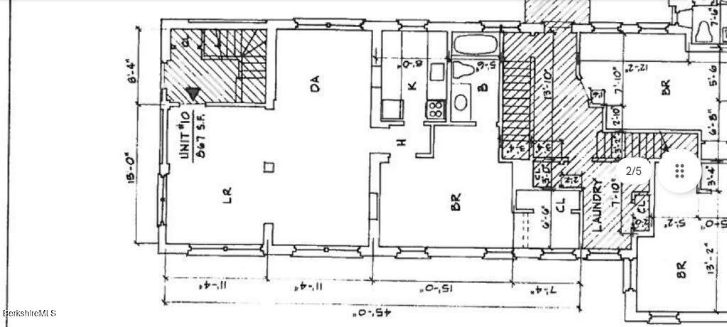 57 Main Street, Unit 10 Stockbridge, MA 01262 - Photo 12 of 12 floor plan 10 Main St Stockbridge
