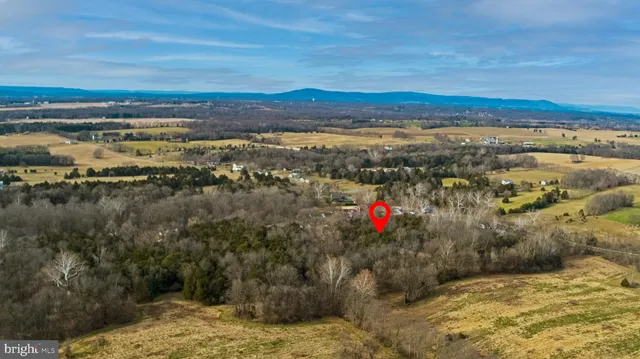 a view of a lake with a mountain