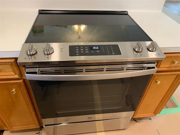 a close view of stove