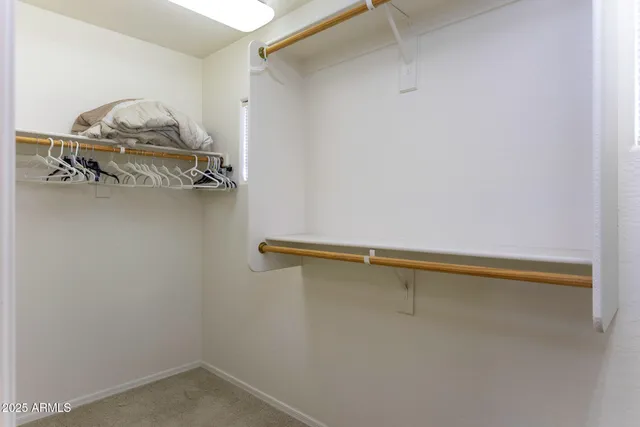 a close view of closet