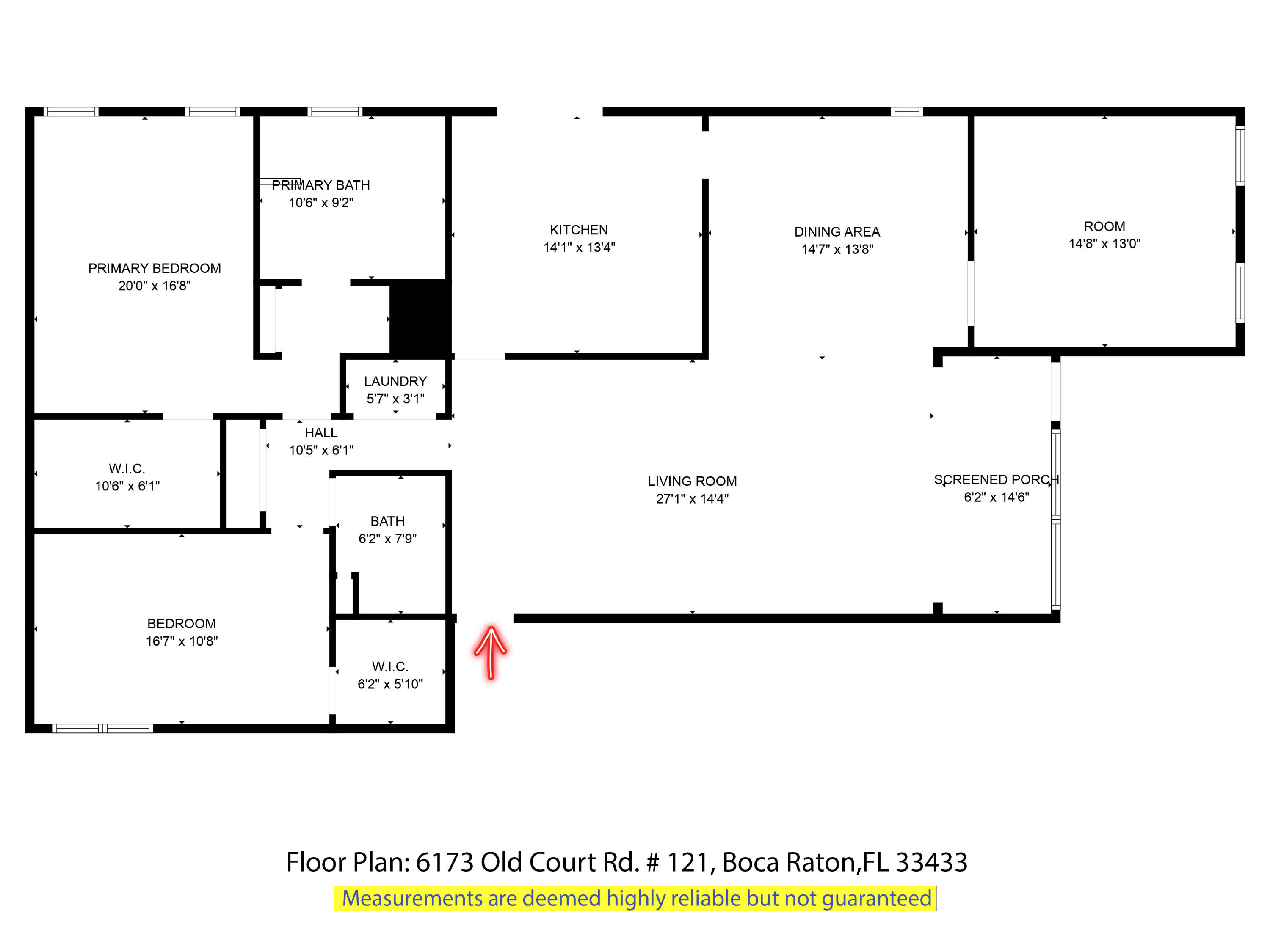 6173 Old Court Road, Unit 121 Boca Raton, FL 33433 - Photo 54 of 54 14 Floor Plan 6173 Old Court # 121