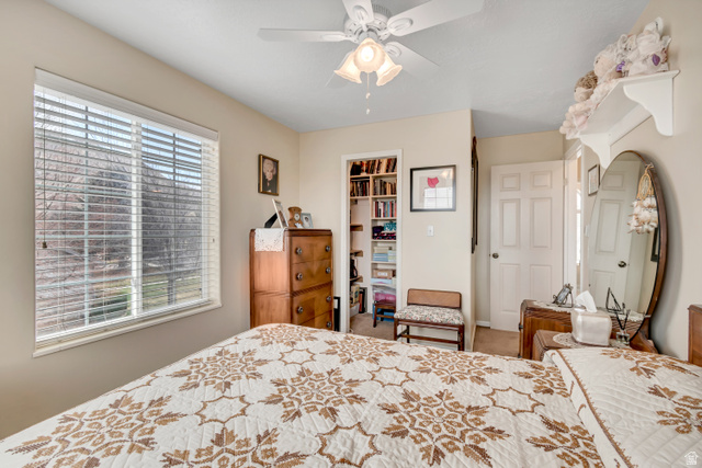 1697 North 500 West Mapleton, UT 84664 - Photo 20 of 50 Carpeted bedroom with a ceiling fan