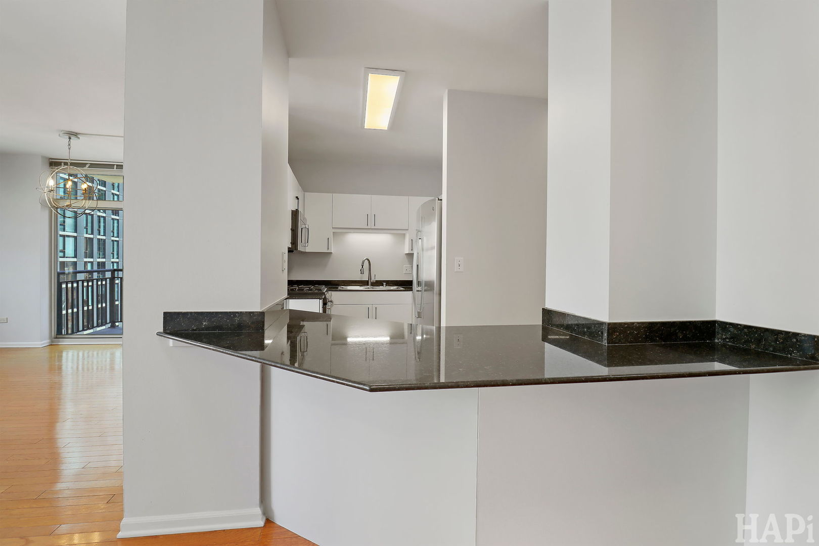 21 West Chestnut Street, Unit 1509 Chicago, IL 60610 - Photo 17 of 34 a kitchen with a refrigerator and a sink