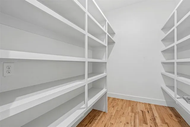 a view of a room with rack on the wall