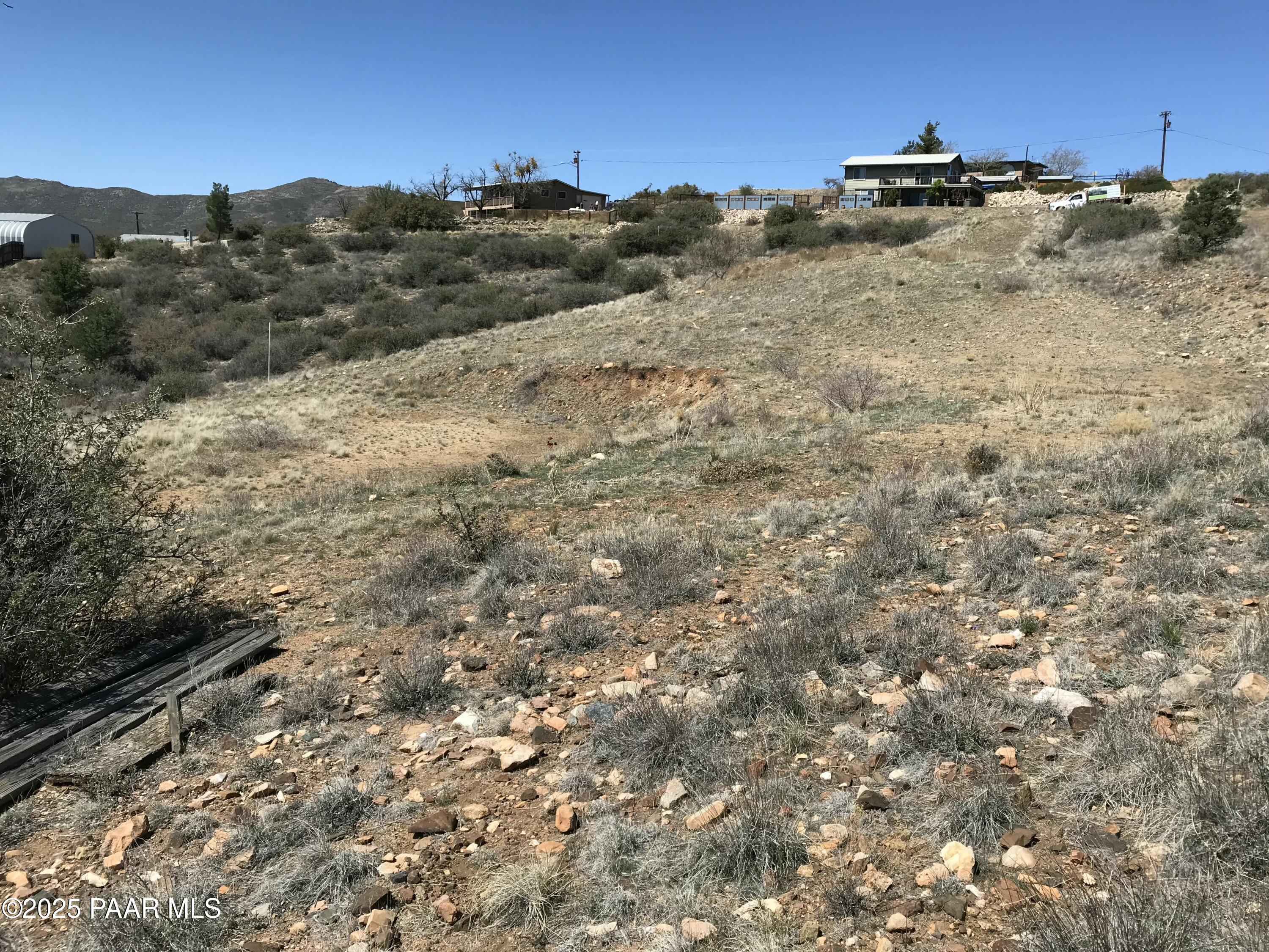 18351 Peeples Valley Road Peeples Valley, AZ 86332 - Photo 17 of 19 a view of a dry yard with trees