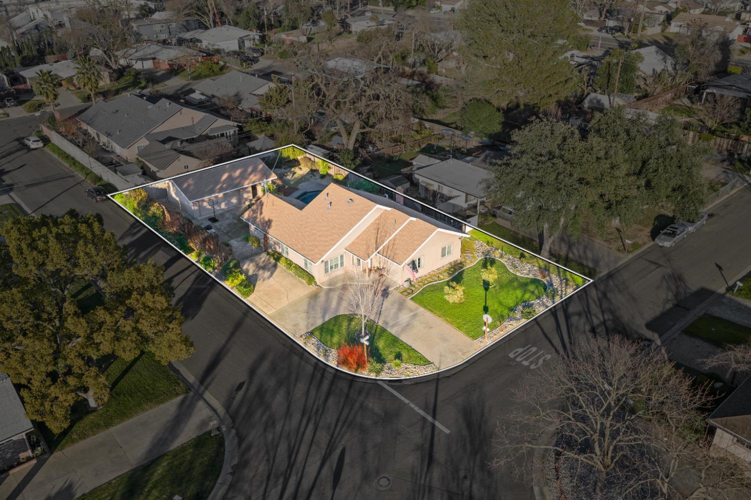5001 Boyd Drive Carmichael, CA 95608 - Photo 42 of 49 an aerial view of a house with a ocean view