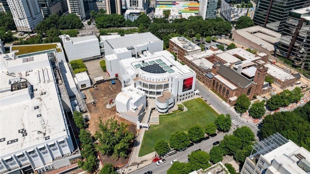 145 15th Street Northeast, Unit 602 Atlanta, GA 30361 - Photo 5 of 43 an aerial view of a house with outdoor space and street view