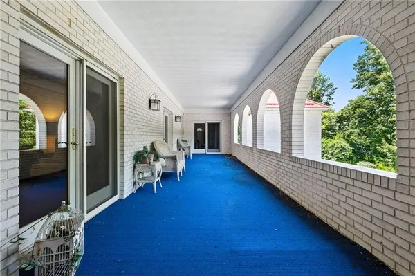 a view of a porch
