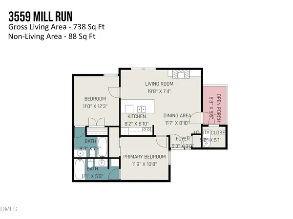 $245,700 | 3559 Mill Run, Raleigh, NC 27612