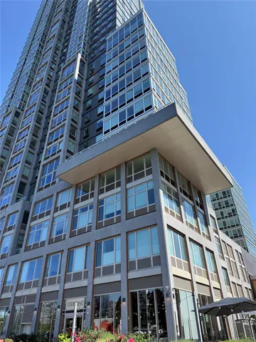 a front view of a building