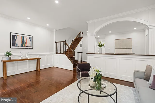 a backyard of a house with seating space