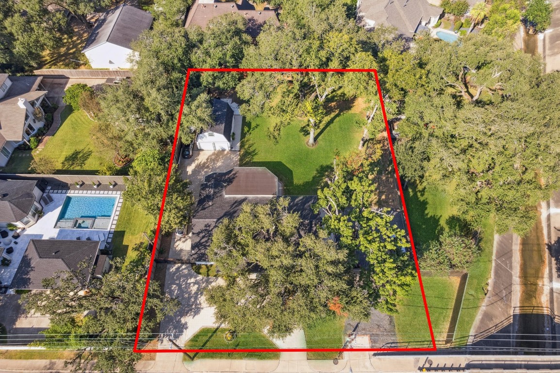 1441 Bingle Road Spring Valley Village, TX 77055 - Photo 2 of 46 Aerial view of the home nestled on over 1/2 Acre.