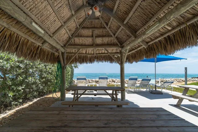 a view of outdoor space with seating area