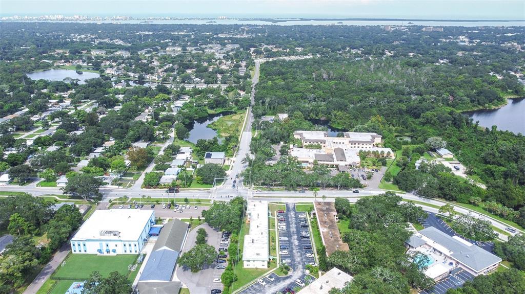 2003 Greenbriar Boulevard, Unit 16 Clearwater, FL 33763 - Photo 33 of 56 an aerial view of residential houses with city view