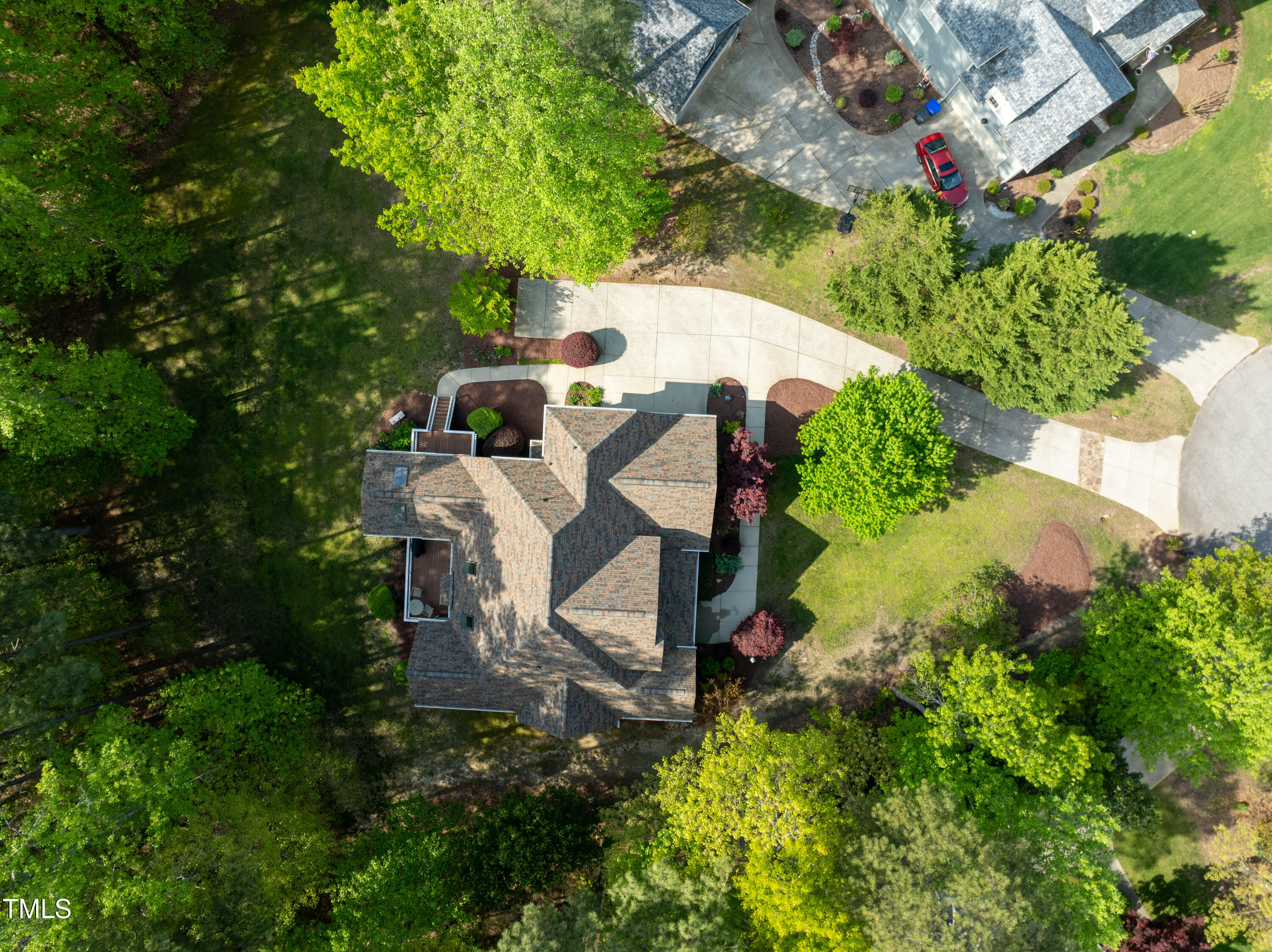 8480 Falkirk Ridge Court Wake Forest, NC 27587 - Photo 7 of 63 an aerial view of a house with outdoor space