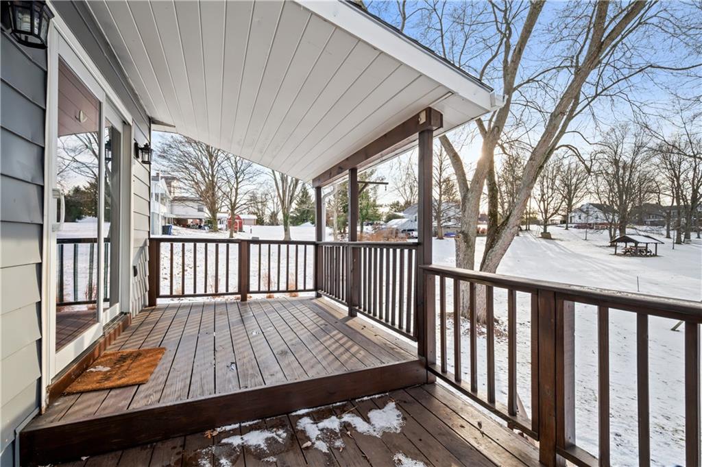 232 Naugle Road Beaver Falls, PA 15010 - Photo 22 of 26 Beautiful covered back deck overlooking an expansive backyard.