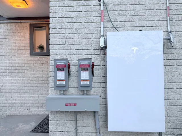 a close view of water heater room