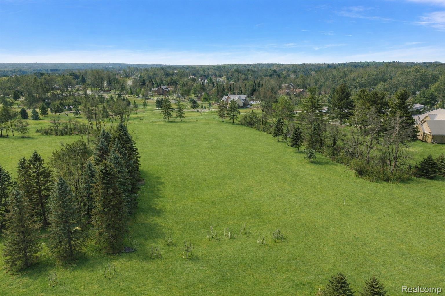 8267 Sandi Lane Romeo, MI 48065 - Photo 5 of 46 Expansive green space featuring mature trees and a distant residential backdrop