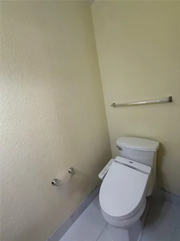 close up of a toilet