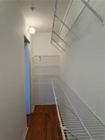 a view of a walk in closet