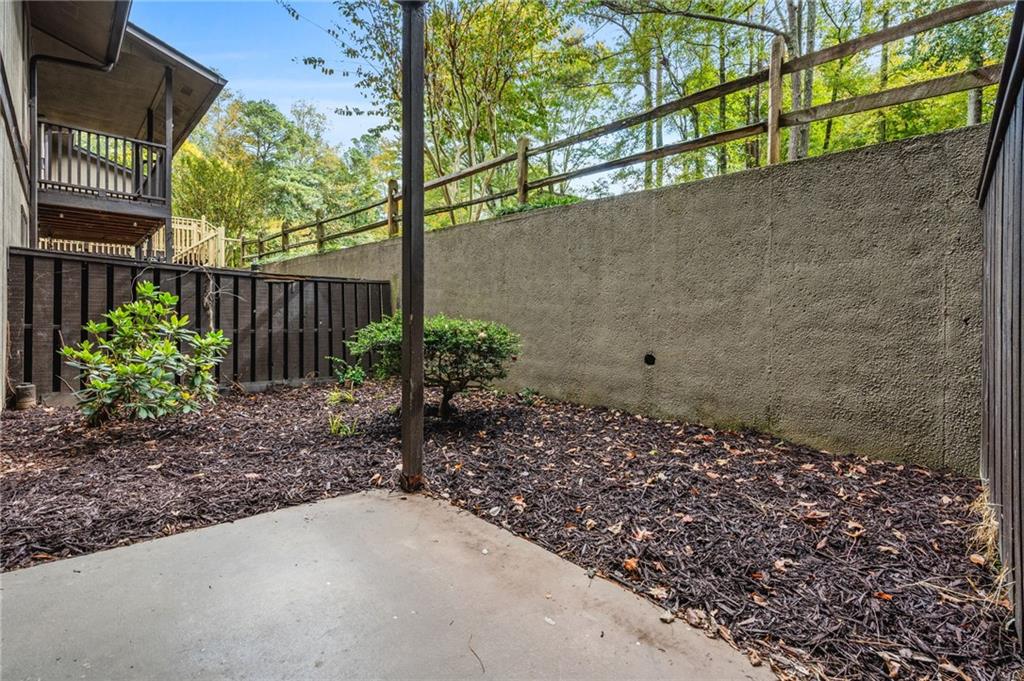 102 River Run Drive Atlanta, GA 30350 - Photo 22 of 28 a backyard of a house with lots of green space
