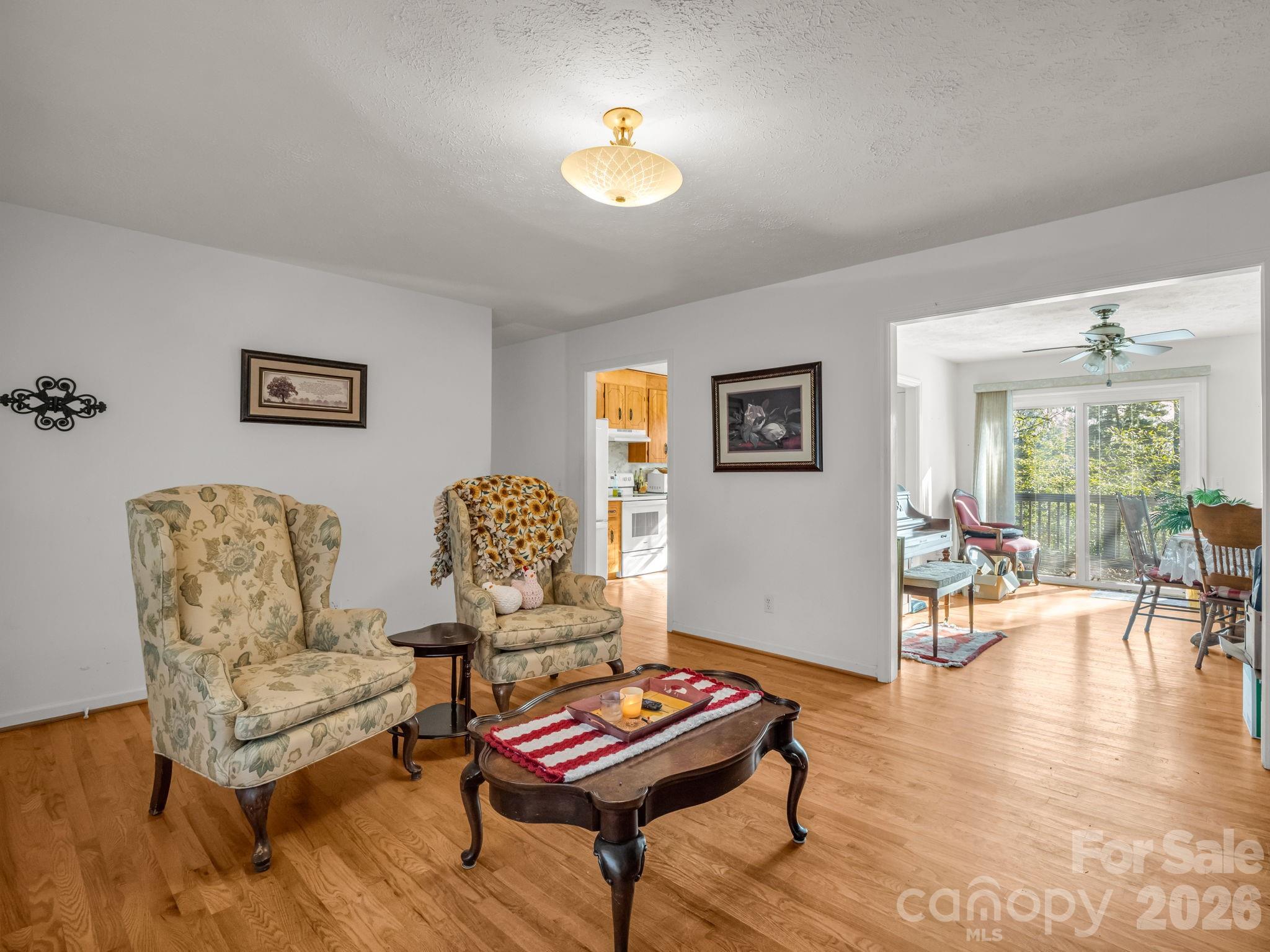 755 Mt Olivet Road Zirconia, NC 28790 - Photo 7 of 35 a living room with furniture and wooden floor