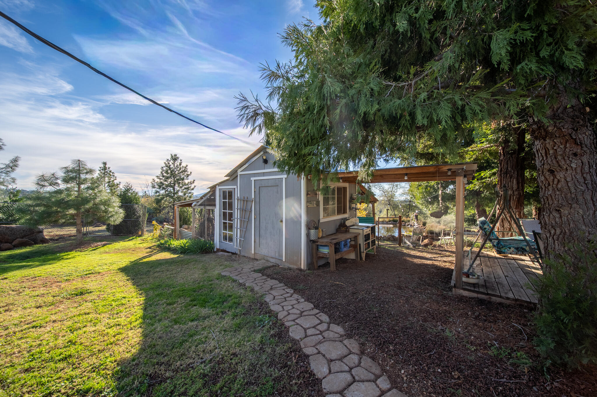 32017 Rock Creek Road Manton, CA 96059 - Photo 30 of 57 a view of a outdoor space with a patio