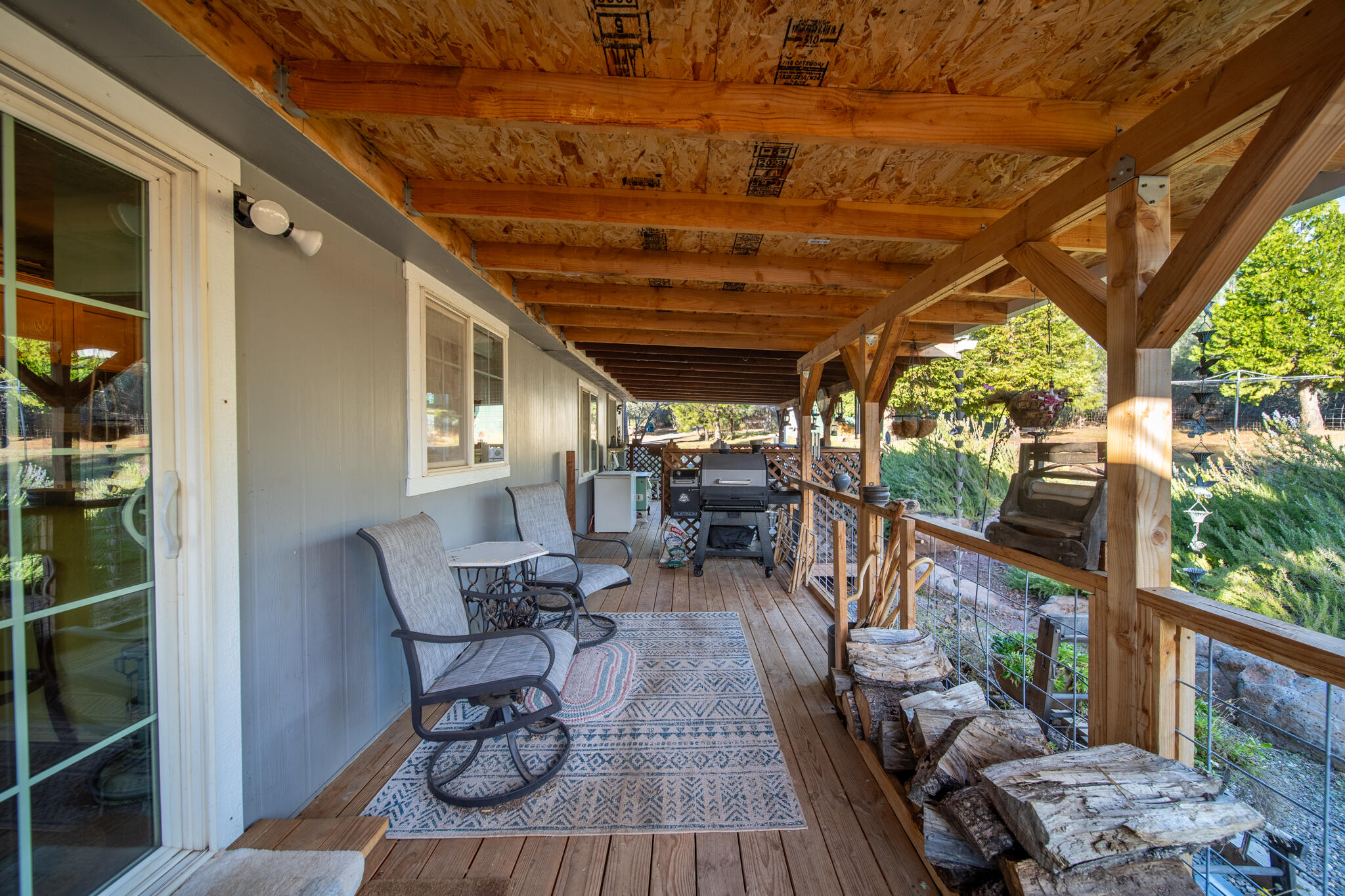32017 Rock Creek Road Manton, CA 96059 - Photo 38 of 57 a view of a chairs and table in the balcony