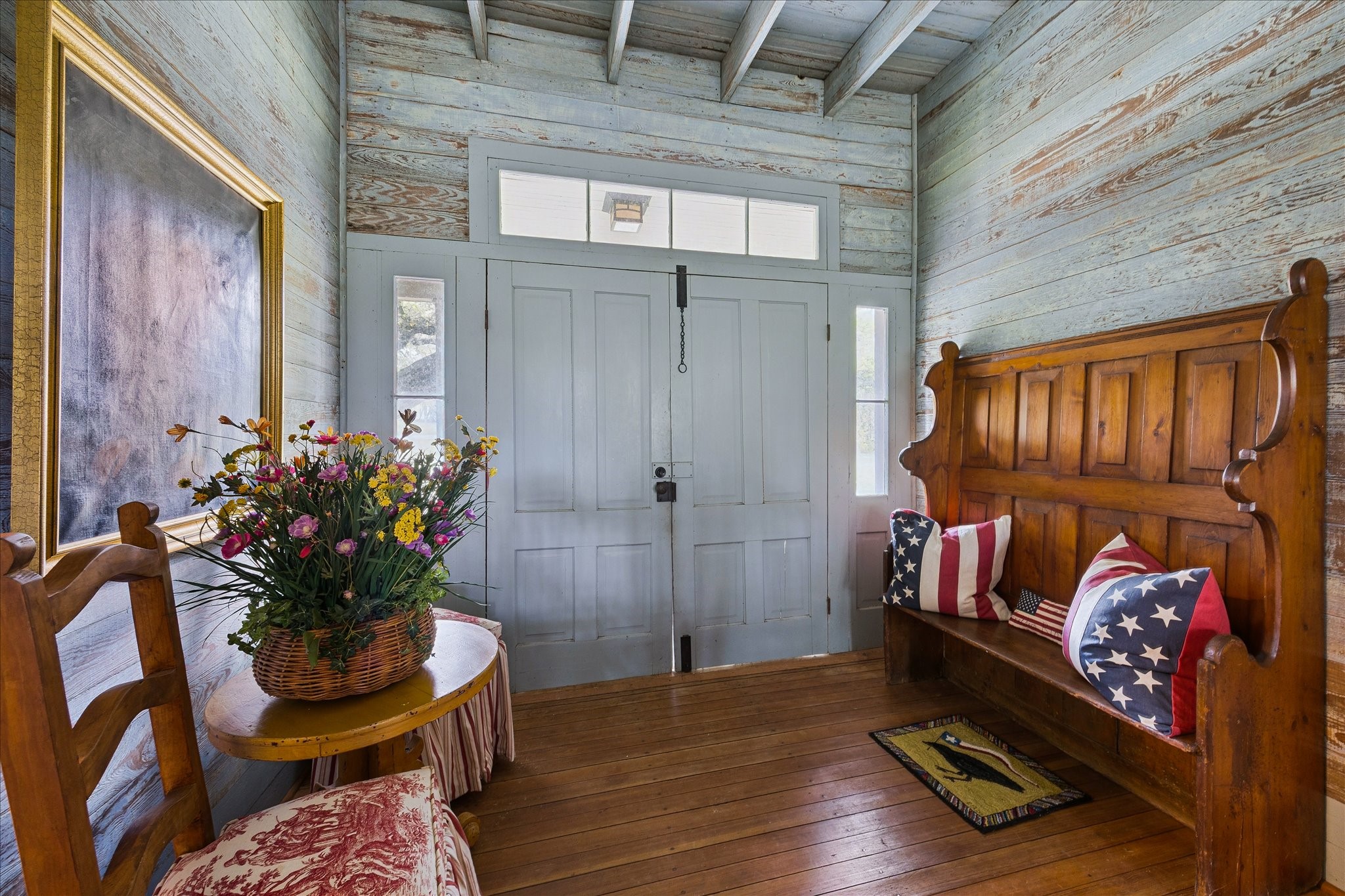 207 Bauer Rummel Round Top, TX 78954 - Photo 2 of 21 Enter through double doors into large hallway (9x24) that doubles as a dining room.
