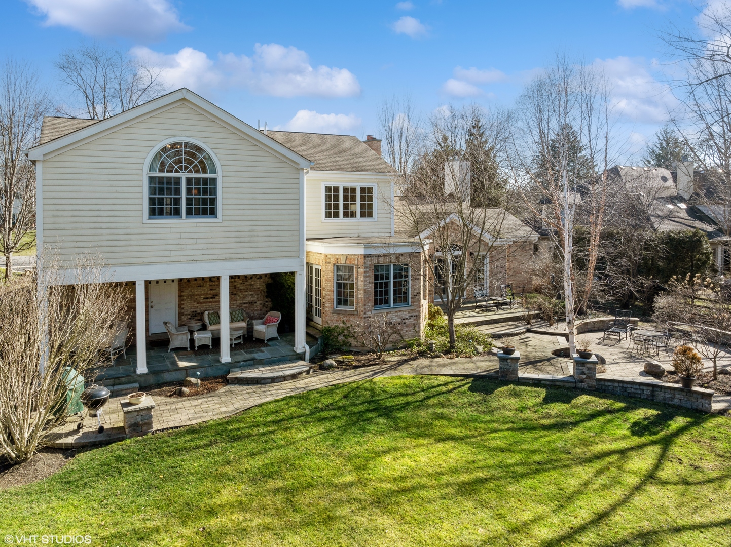 632 Chatham Road Glenview, IL 60025 - Photo 40 of 52 a view of a house with backyard porch and sitting area